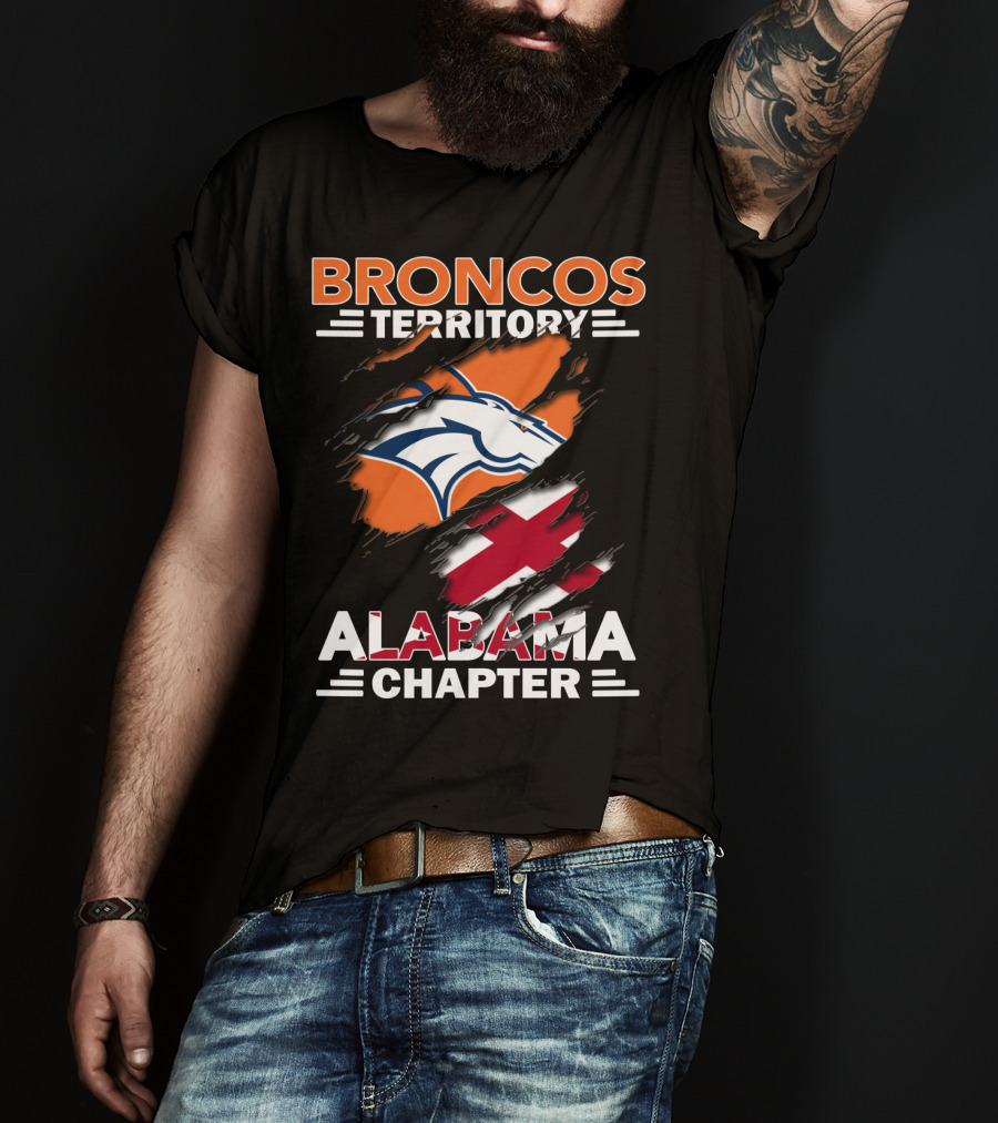 Broncos Territory Alabama Chapter Torn T-Shirt