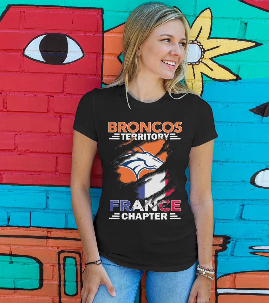 Broncos Territory France Chapter French Flag Fan Edition T-Shirt