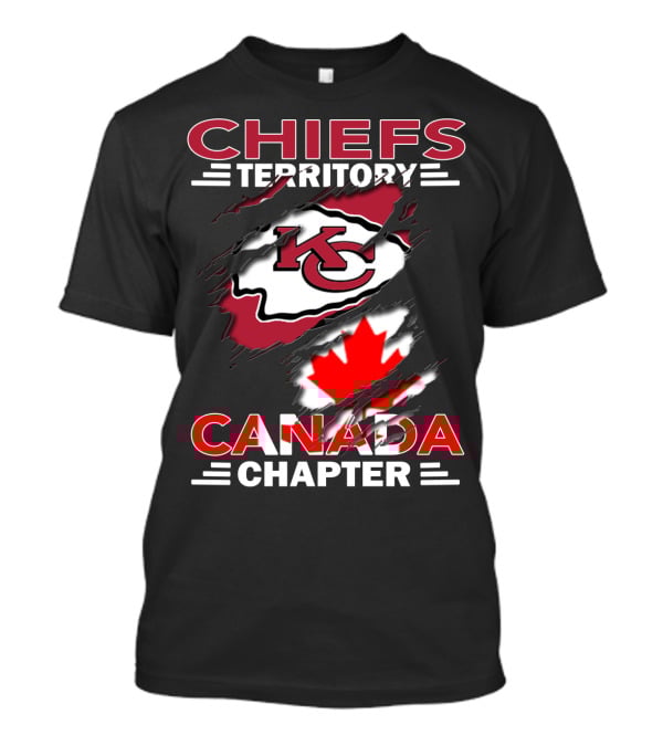 Chiefs Territory KC Logo Canada Chapter Maple Leaf T-Shirt