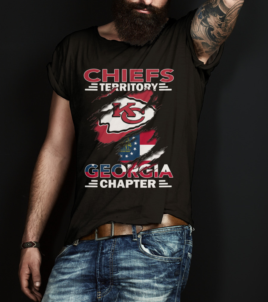 Chiefs Territory Georgia Chapter Kansas City Football Fan Club T-Shirt