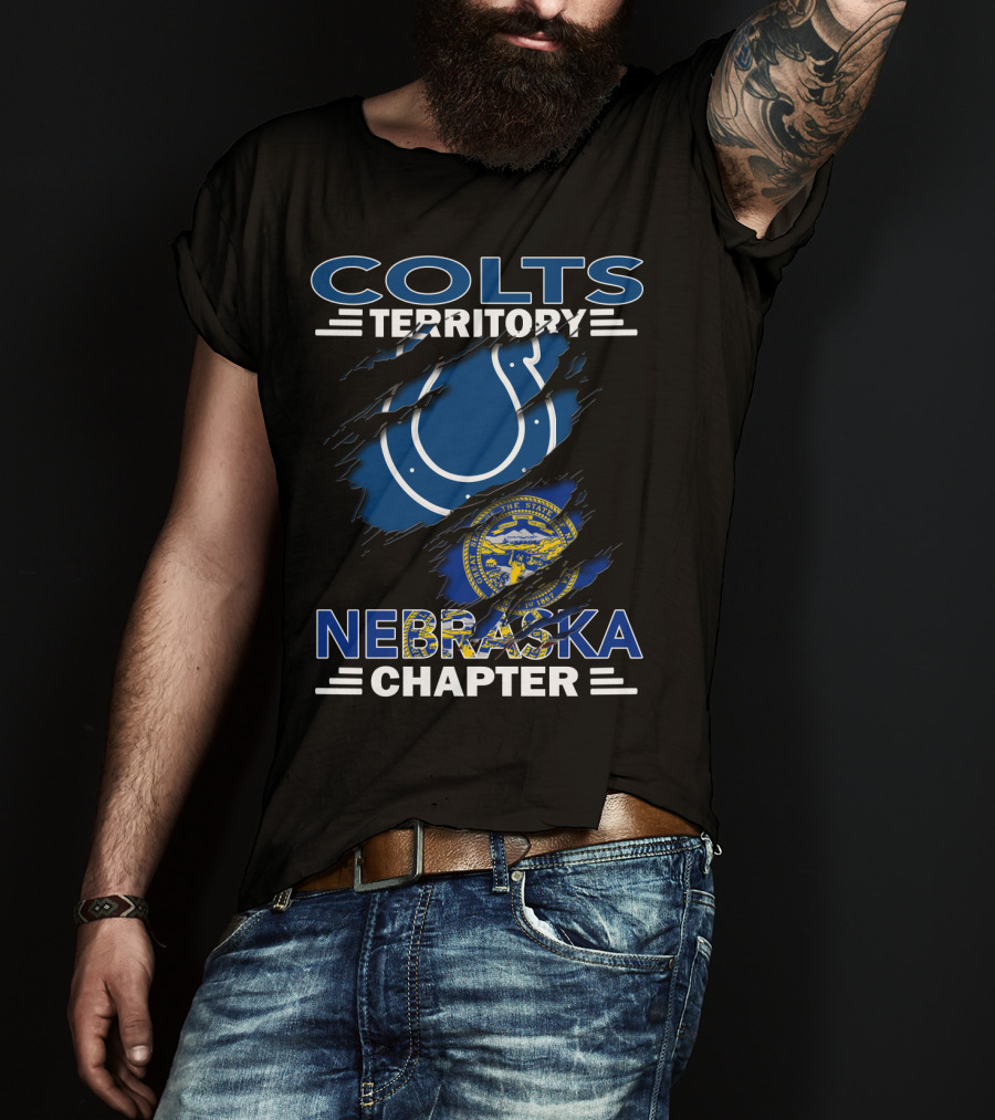Colts Territory Nebraska Chapter Logo And State Seal T-Shirt
