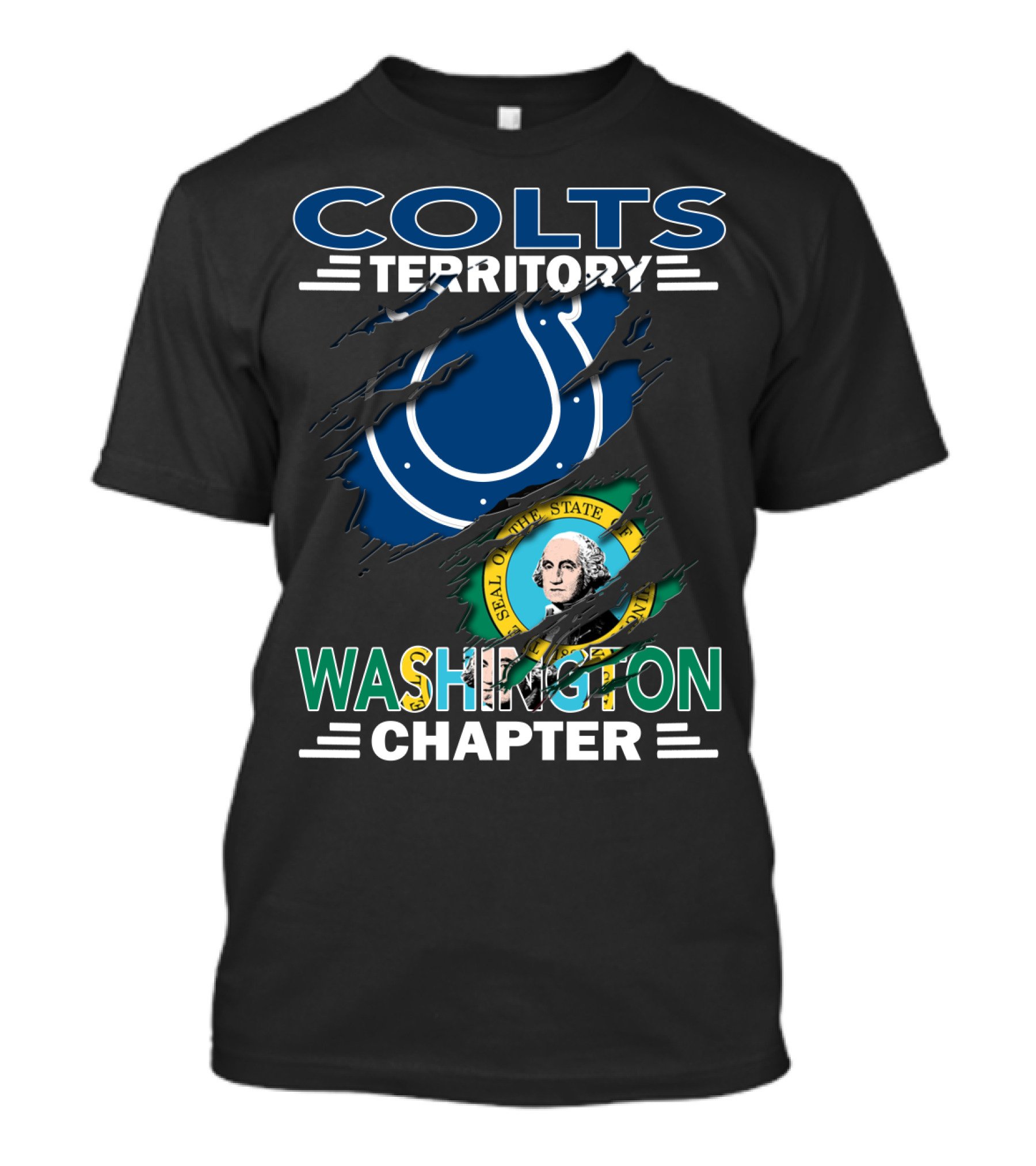 Colts Territory Washington Chapter Seal Of The State Of Washington T-Shirt