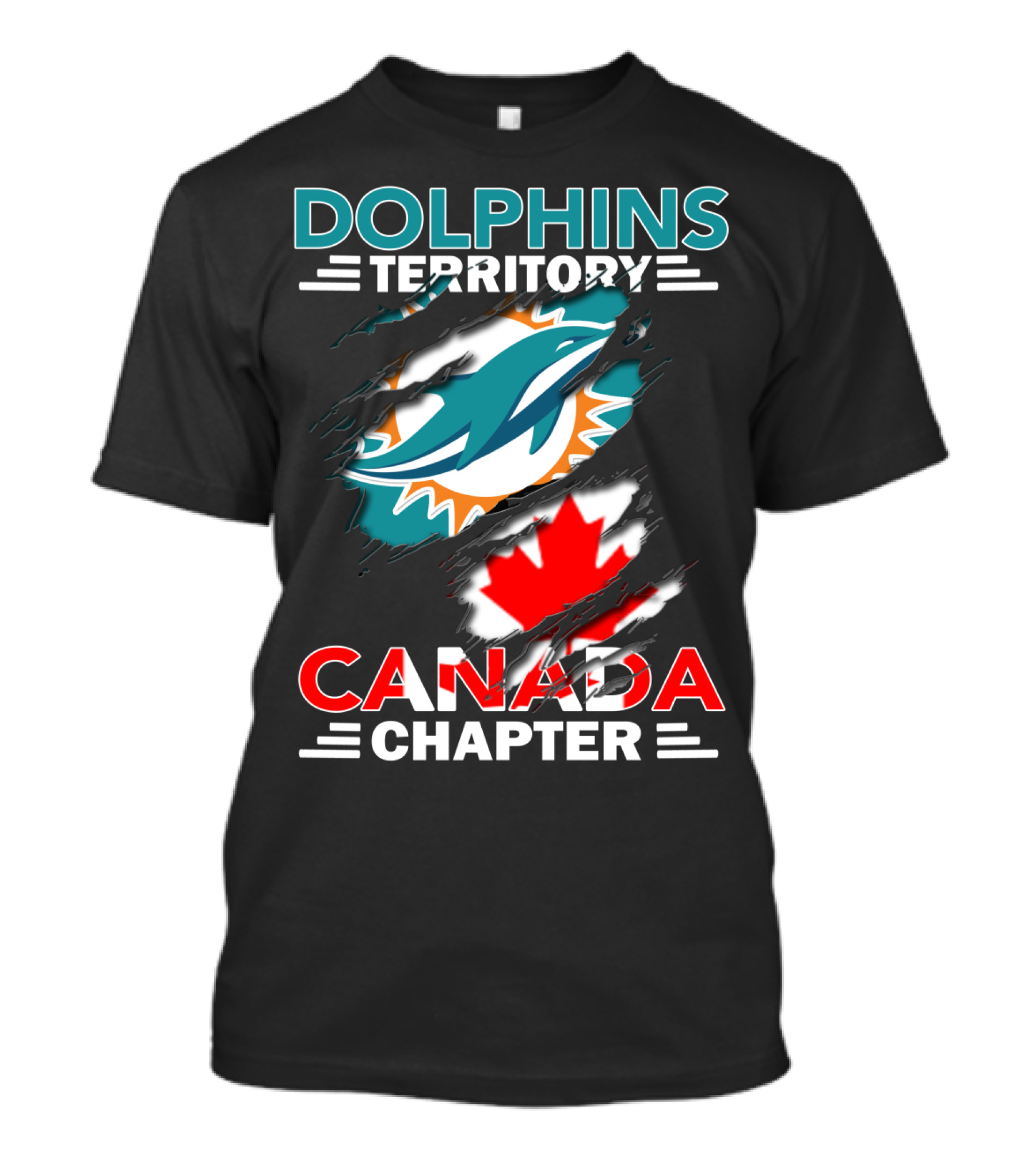 Dolphins Territory Canada Chapter Miami Dolphins Fan Club T-Shirt