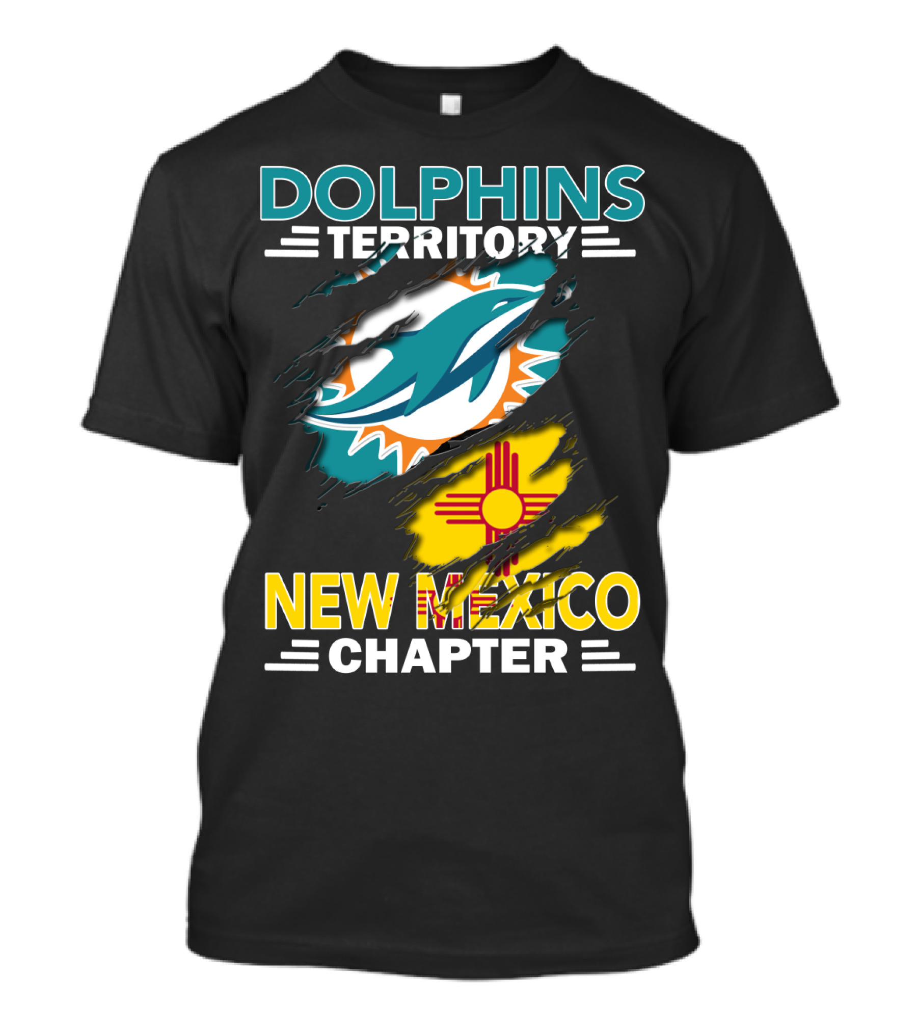 Dolphins Territory New Mexico Chapter Miami Dolphins Zia T-Shirt