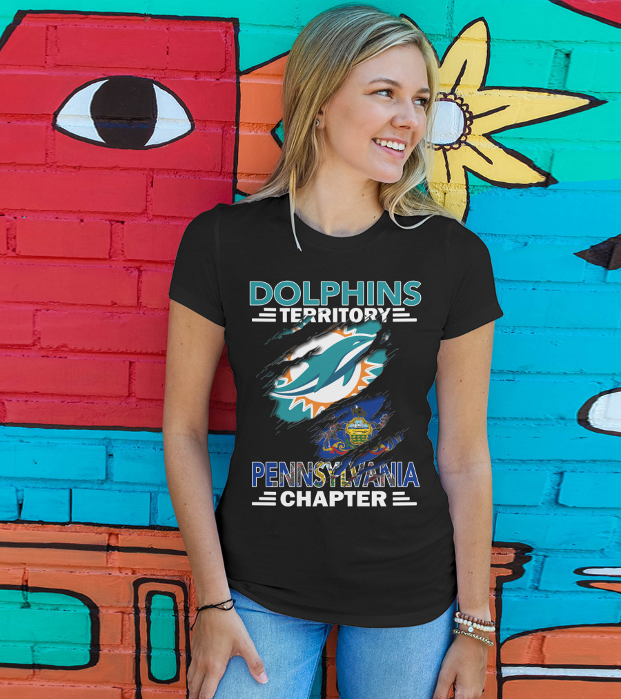 Dolphins Territory Pennsylvania Chapter Miami Dolphins Fan Club T-Shirt