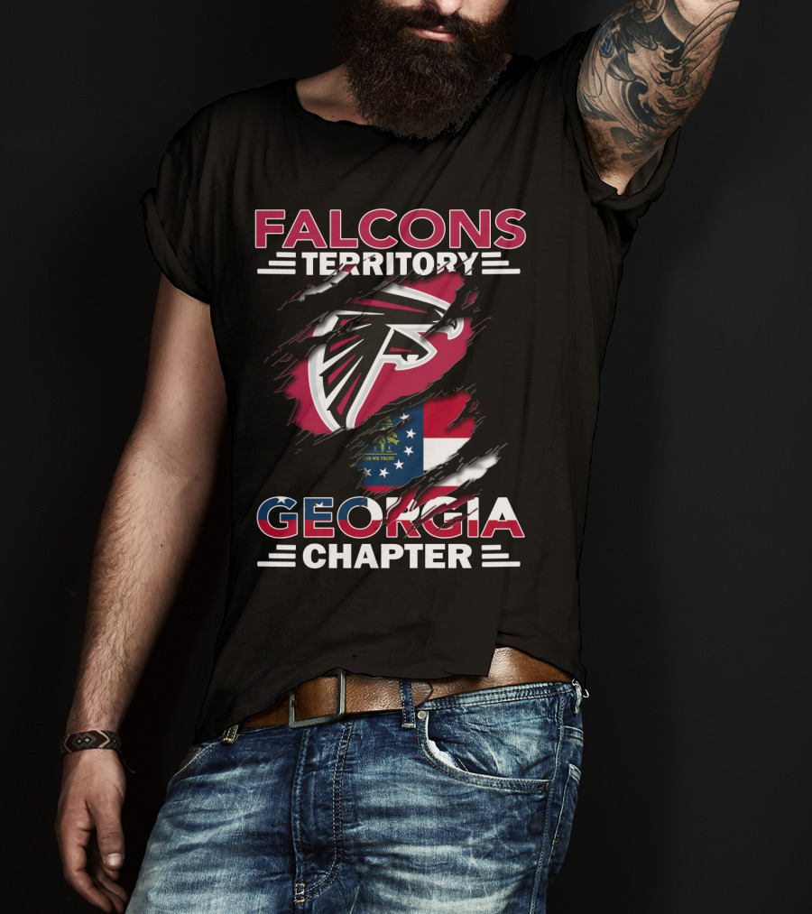 Falcons Territory Georgia Chapter Flag T-Shirt