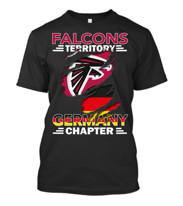 Falcons Territory Germany Chapter Logo With Flag Fusion T-Shirt