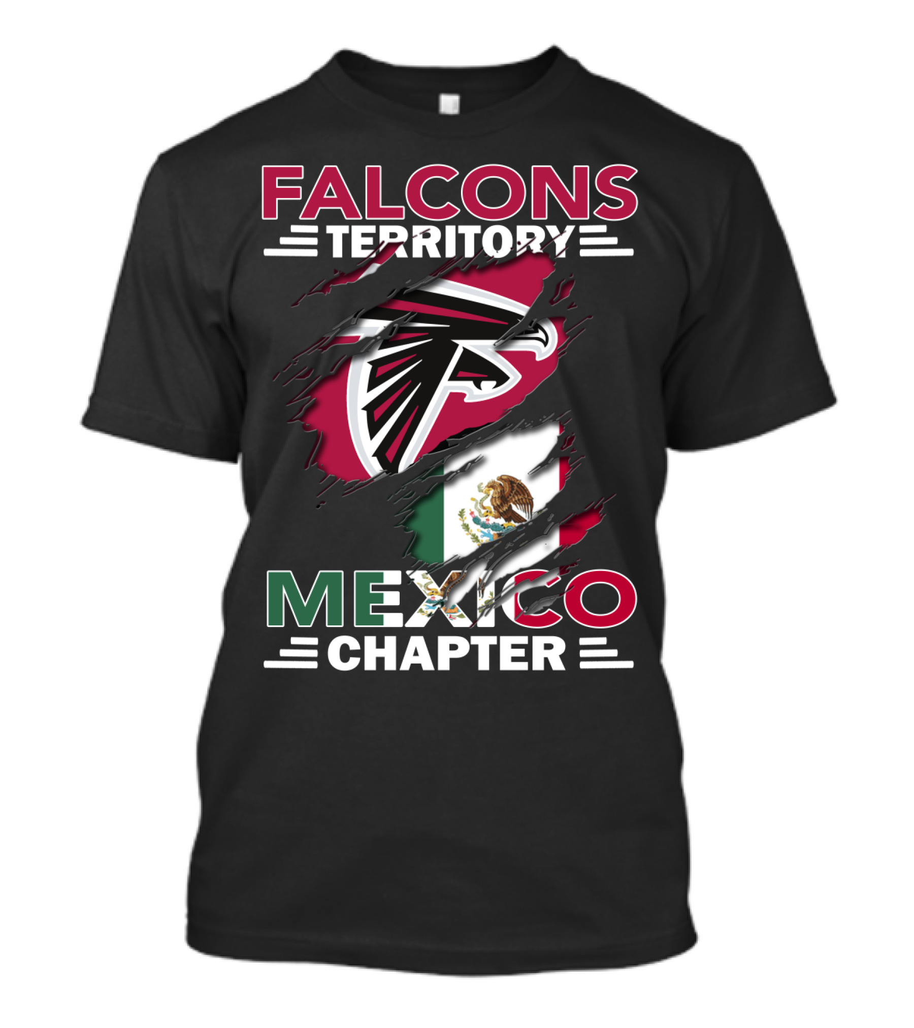 Falcons Territory Mexico Chapter Flag T-Shirt