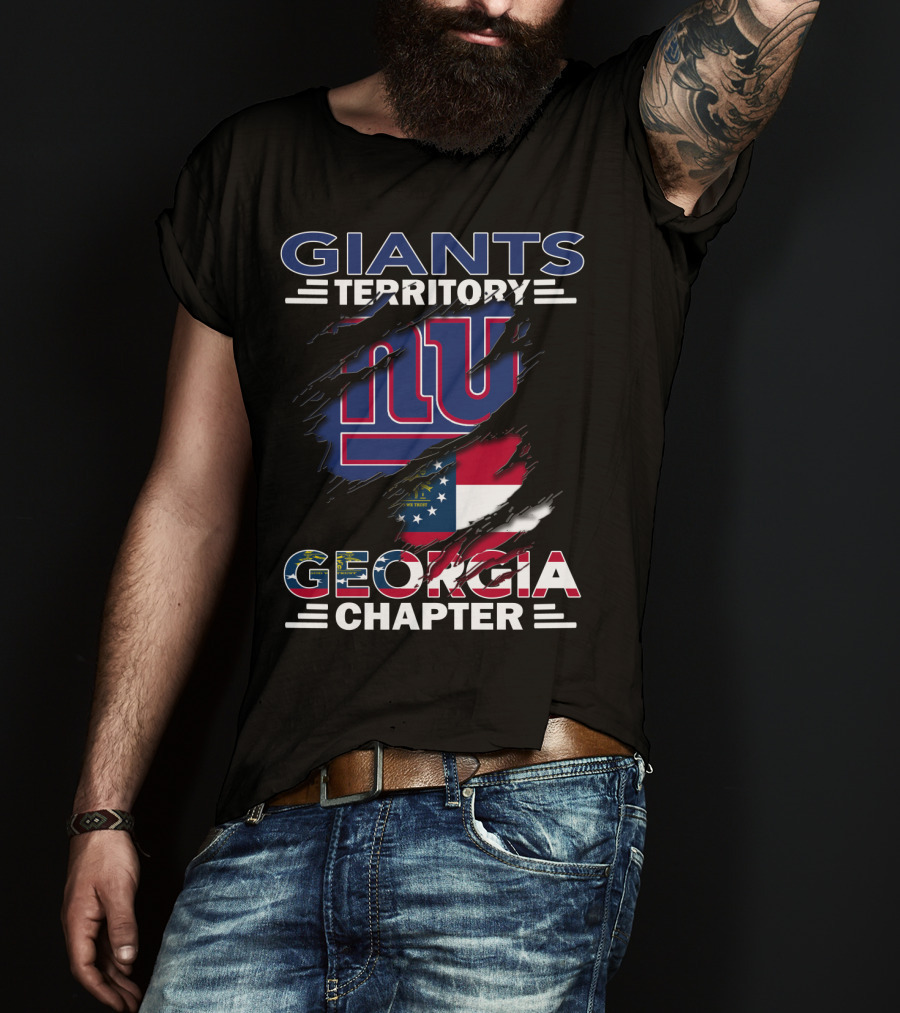 Giants Territory NY Logo Georgia Flag Chapter T-Shirt