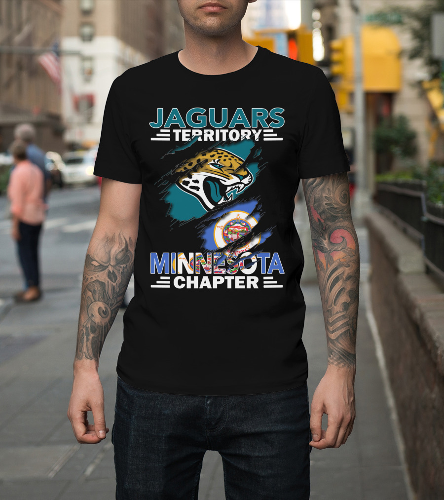Jaguars Territory Minnesota Chapter Football Fan Club Logo State Pride T-Shirt