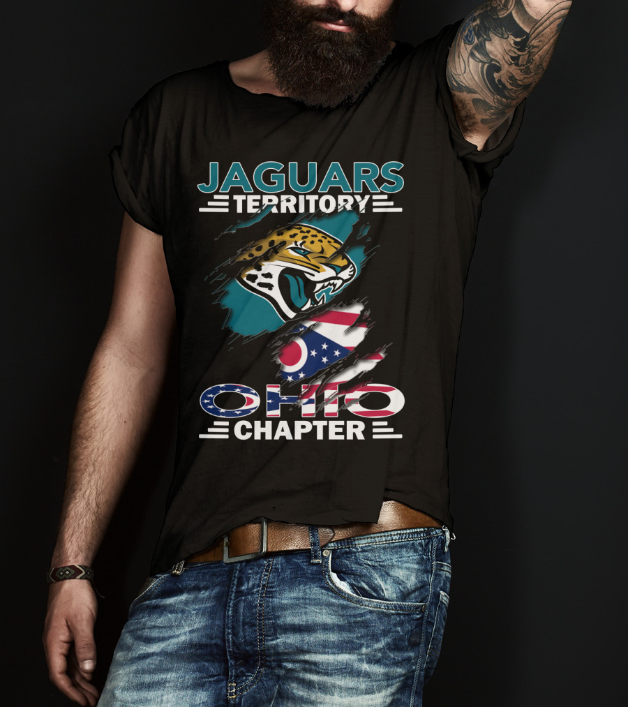 Jaguars Territory Ohio Chapter Jaguars Logo Ohio Flag T-Shirt