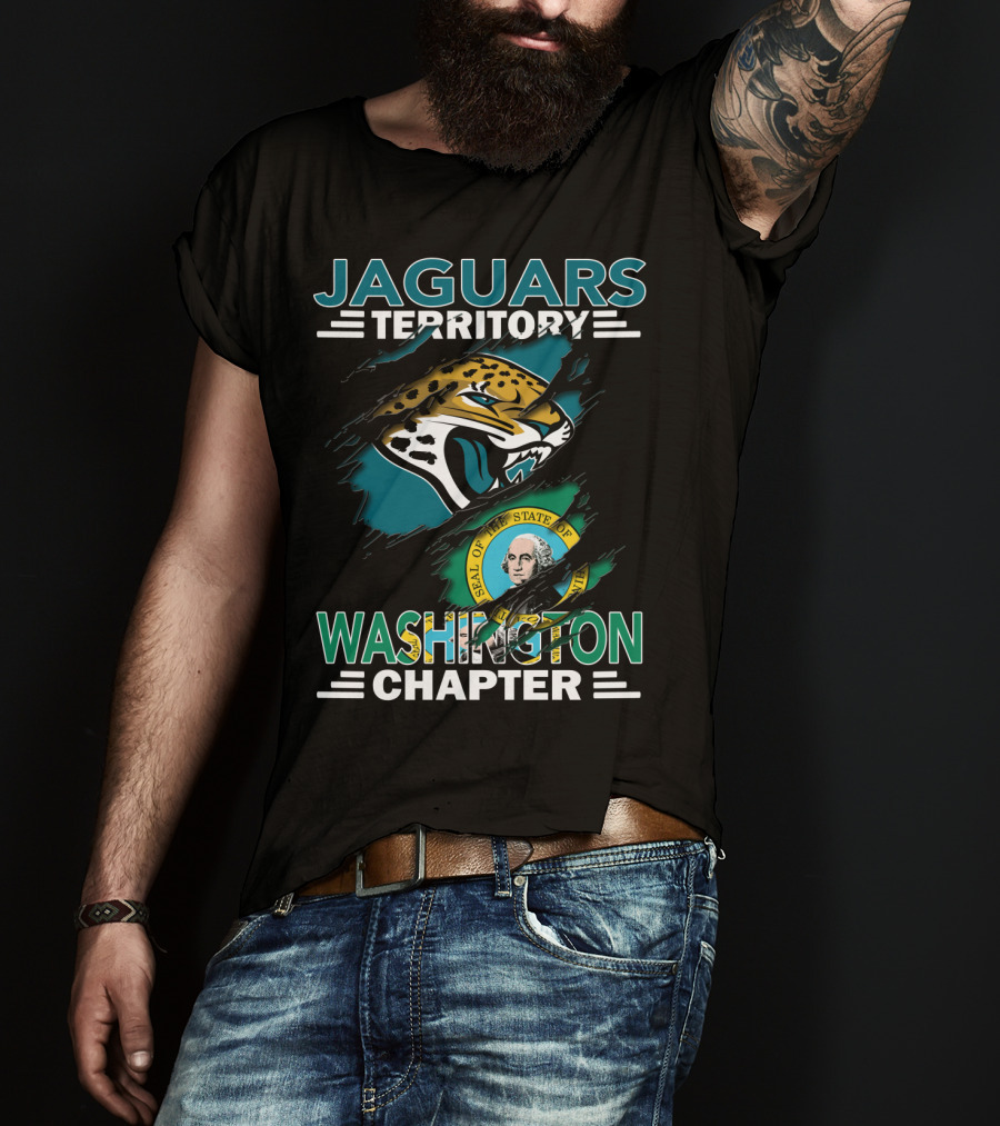 Jaguars Territory Washington Chapter State Seal Emblem T-Shirt