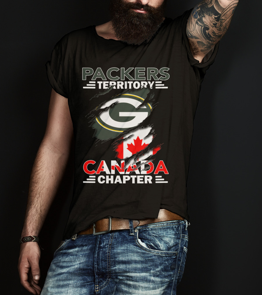 Packers Territory Canada Chapter G Logo With Canadian Flag Elements T-Shirt