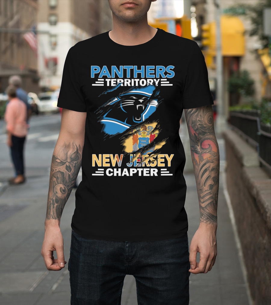 Panthers Territory New Jersey Chapter Logo and Seal Combo T-Shirt