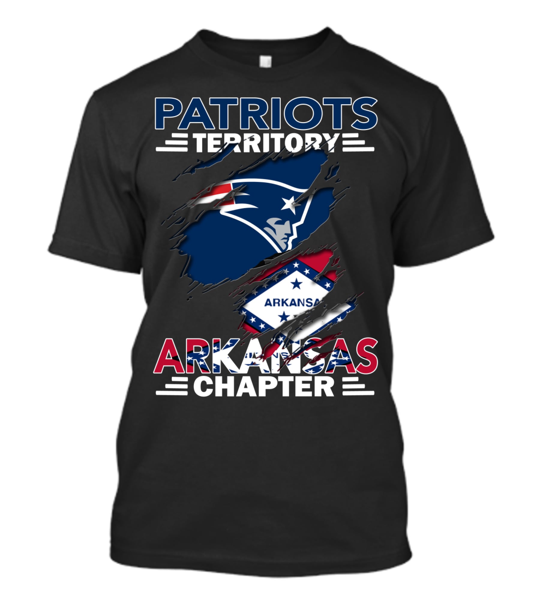 Patriots Territory Arkansas Chapter Arkansas Flag T-Shirt