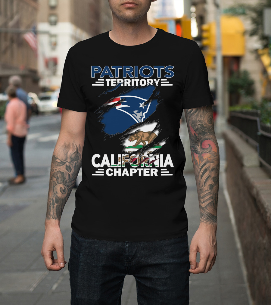 Patriots Territory California Chapter Sports Team Fan Club T-Shirt