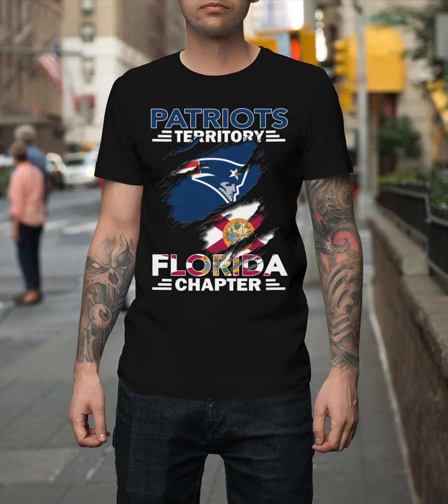 Patriots Territory Florida Chapter Flag Logo Inspired T-Shirt