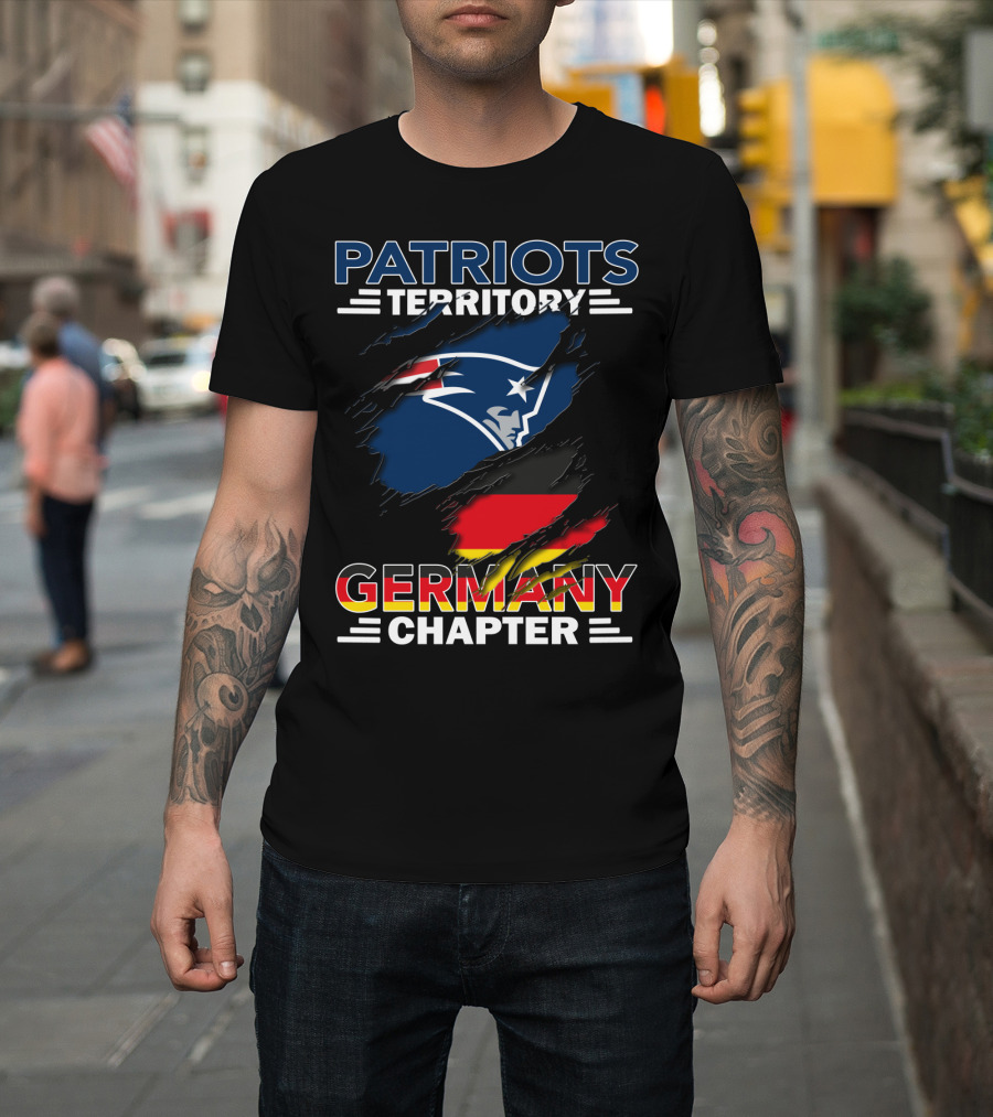 Patriots Territory Germany Chapter Flag T-Shirt