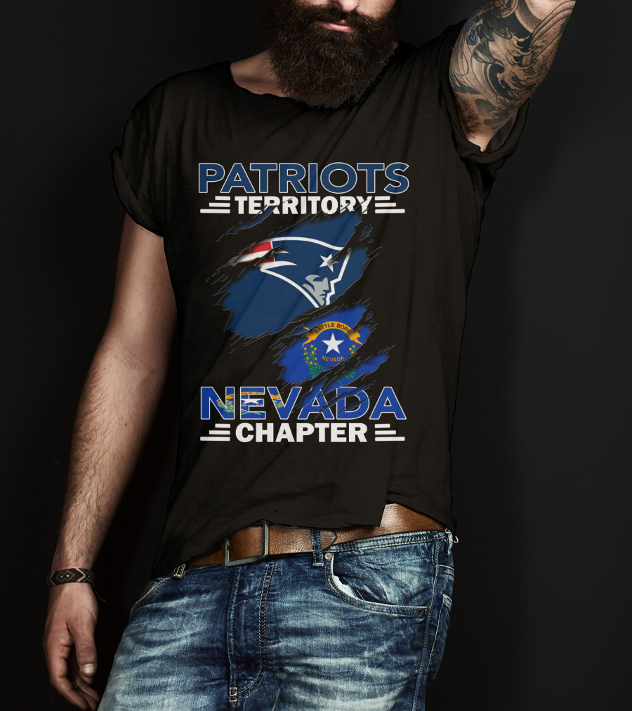 Patriots Territory Nevada Chapter Battle Born Flag T-Shirt
