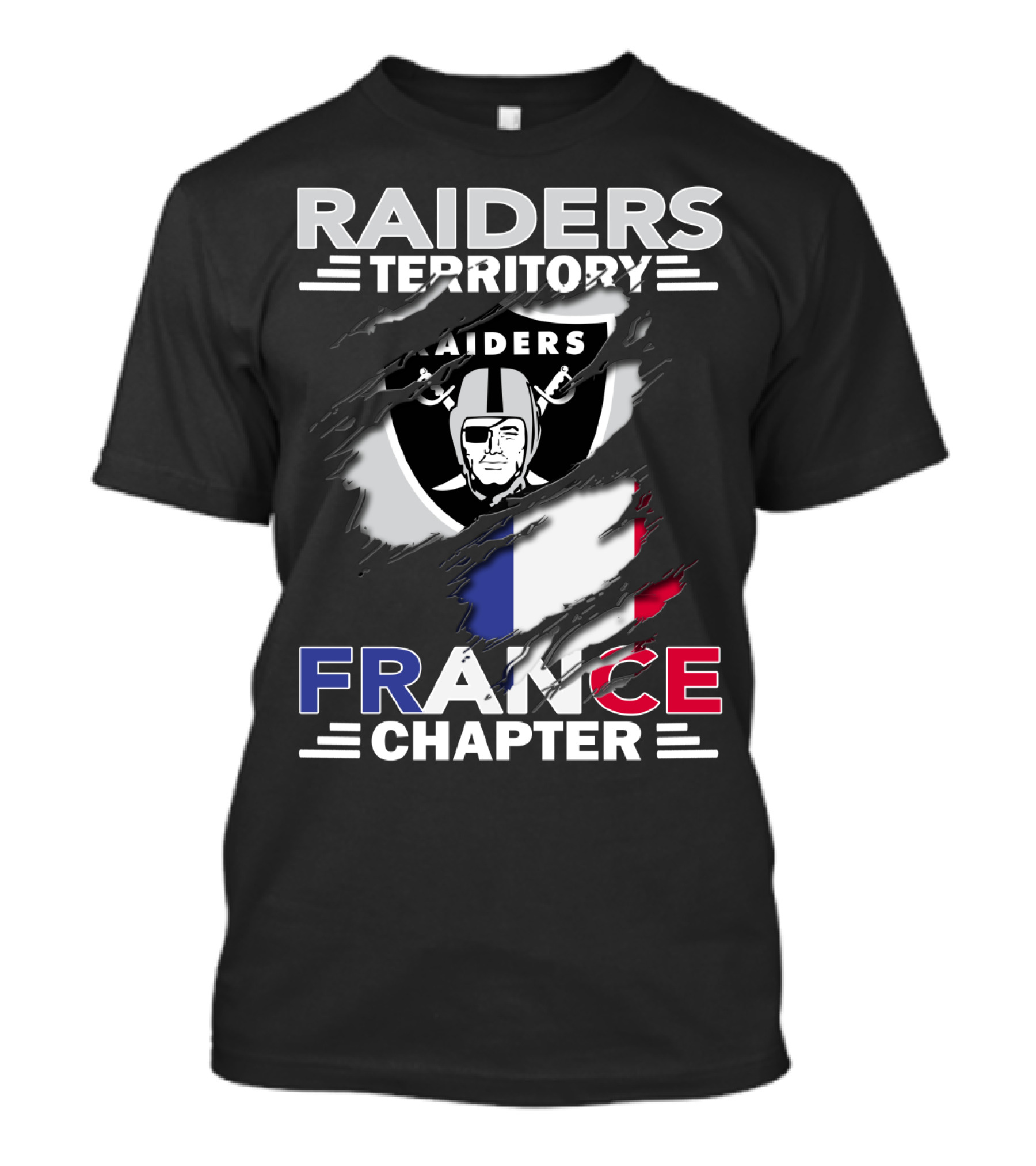 Raiders Territory France Chapter Flag T-Shirt