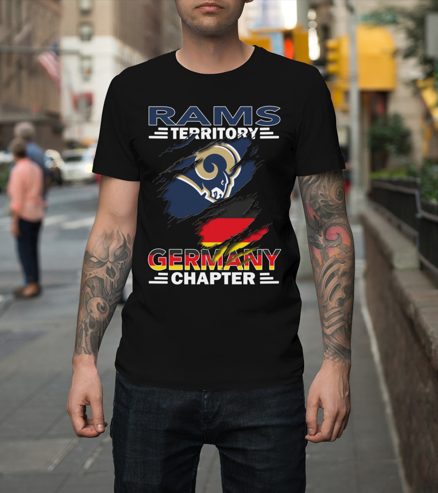 Rams Territory Germany Chapter Flag T-Shirt