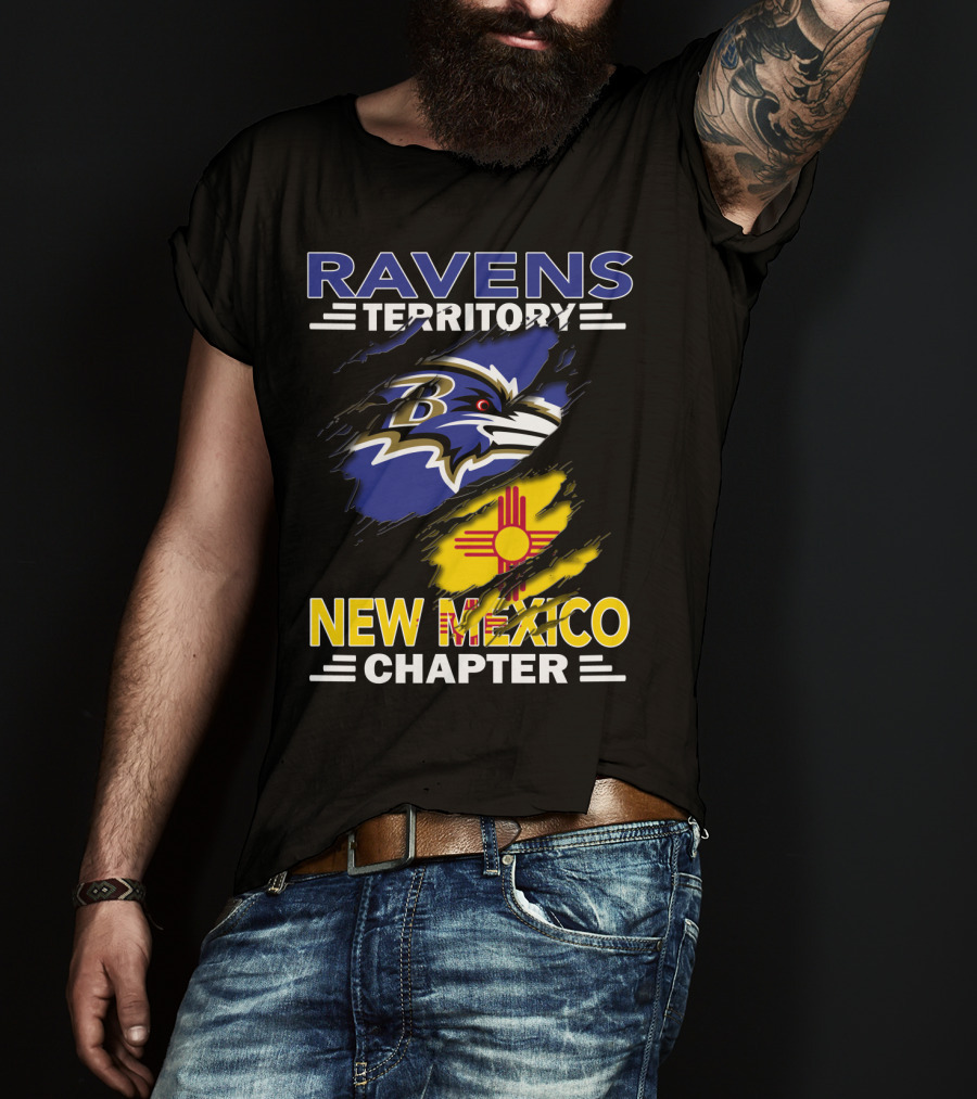 Ravens Territory New Mexico Chapter Baltimore Ravens Fan Club T-Shirt