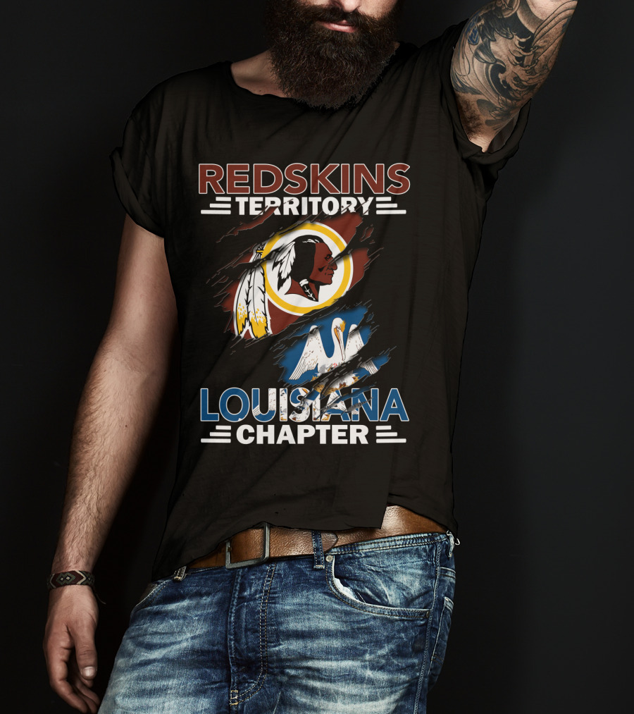 Redskins Territory Louisiana Chapter State Pride T-Shirt