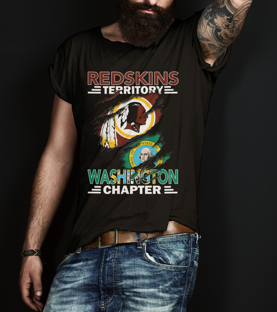 Redskins Territory Washington Chapter Seal Of The State Of Washington T-Shirt