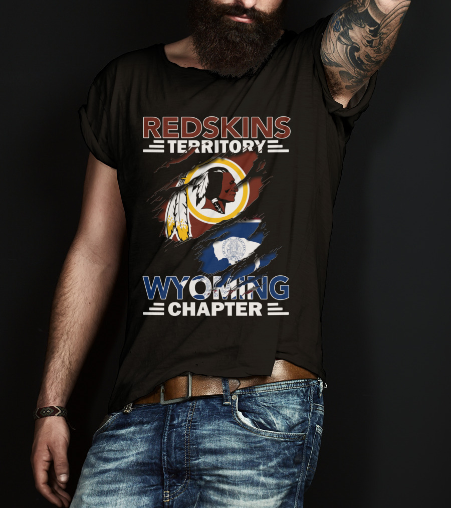 Redskins Territory Wyoming Chapter Flag T-Shirt