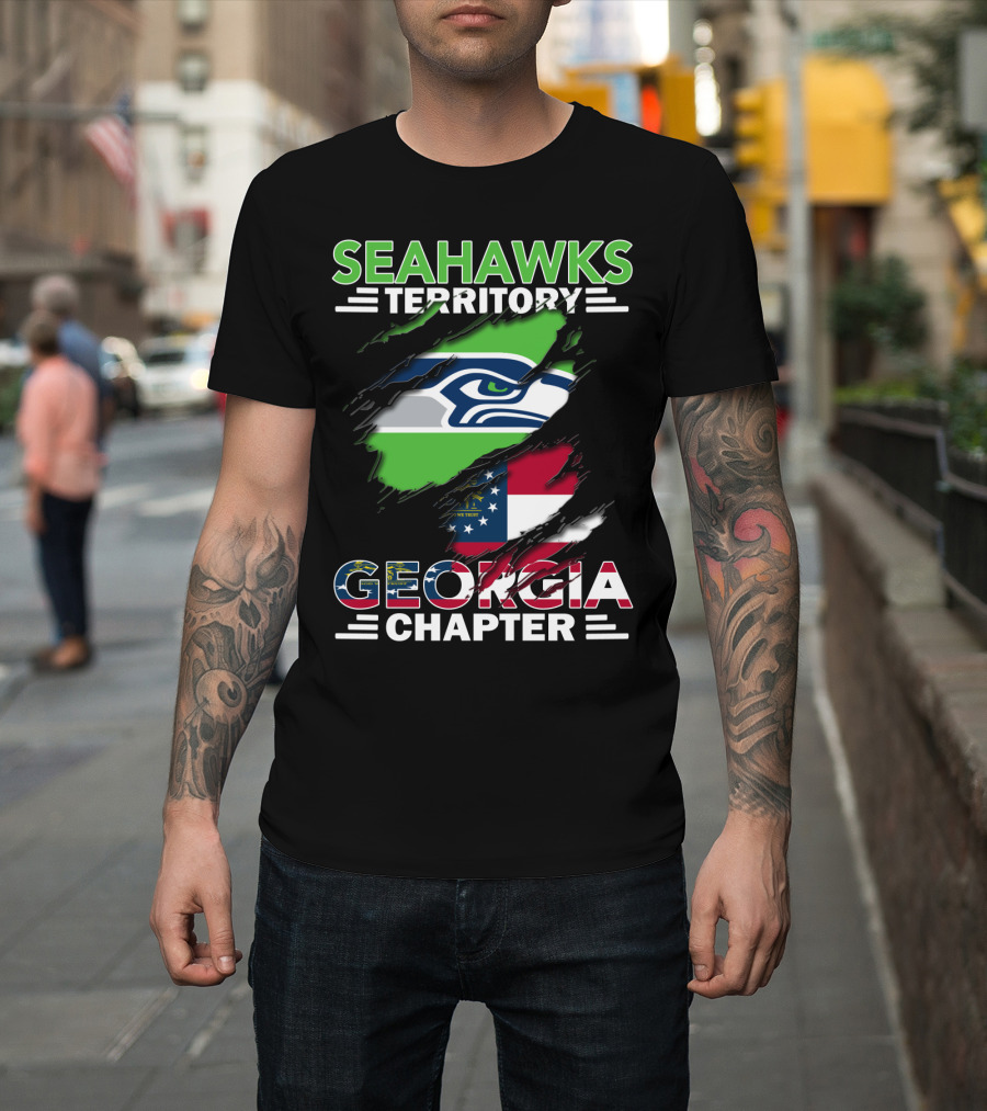 Seahawks Territory Georgia Chapter Flag T-Shirt