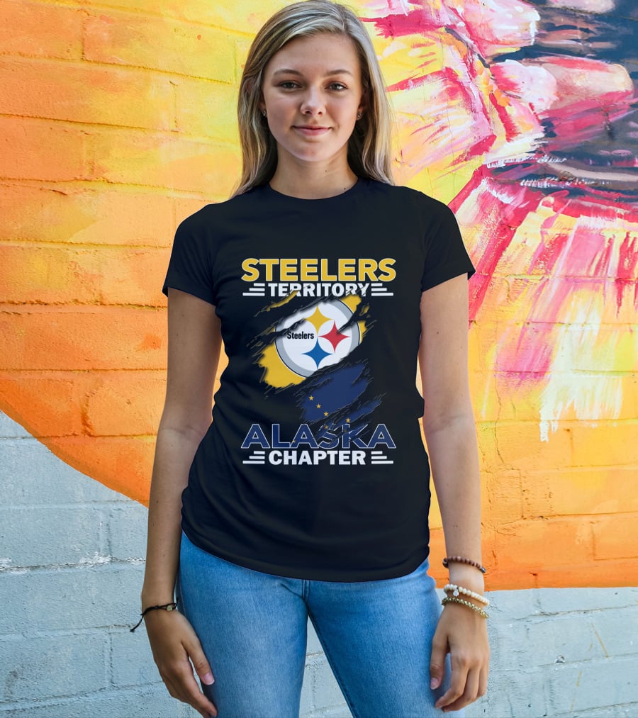Steelers Territory Alaska Chapter Stars And Flag T-Shirt