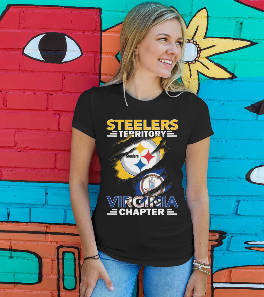 Steelers Territory Virginia Chapter Flag T-Shirt