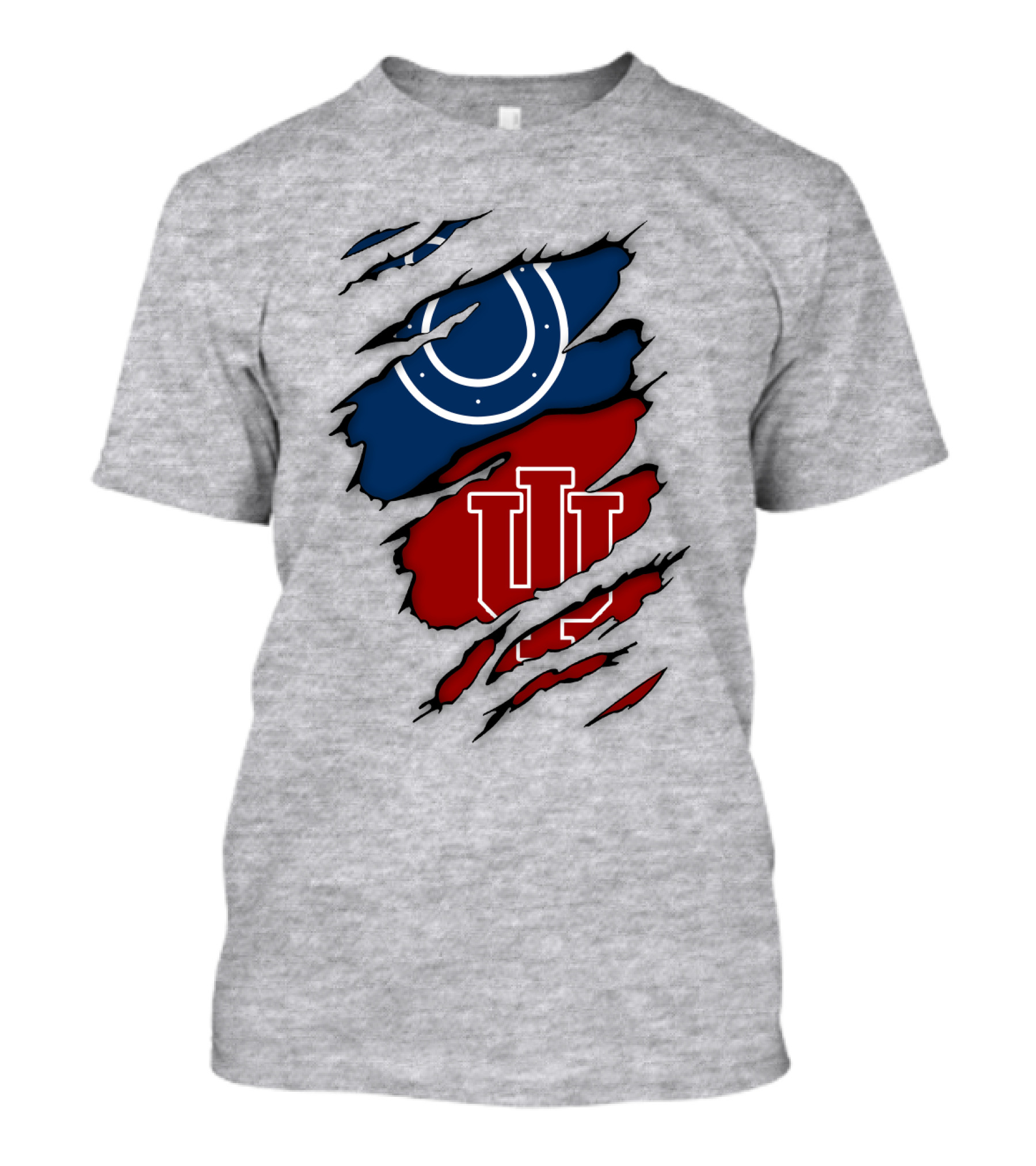 Indianapolis Colts Indiana Hoosiers Logo Mashup T-Shirt