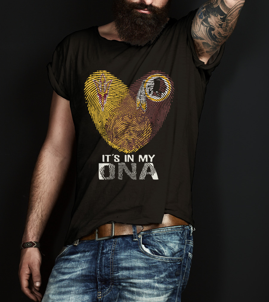 It's In My Dna Miami Dolphins Miami Hurricanes T-Shirt