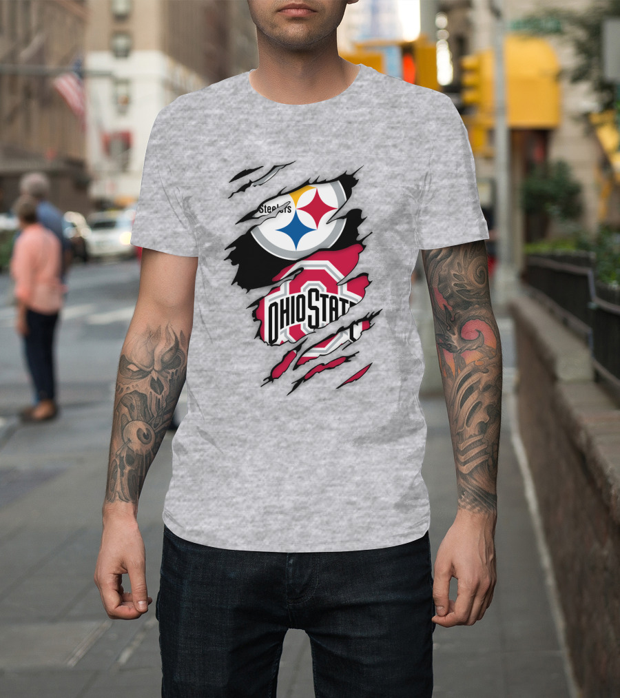 Ohio State Buckeyes Steelers Rip T-Shirt