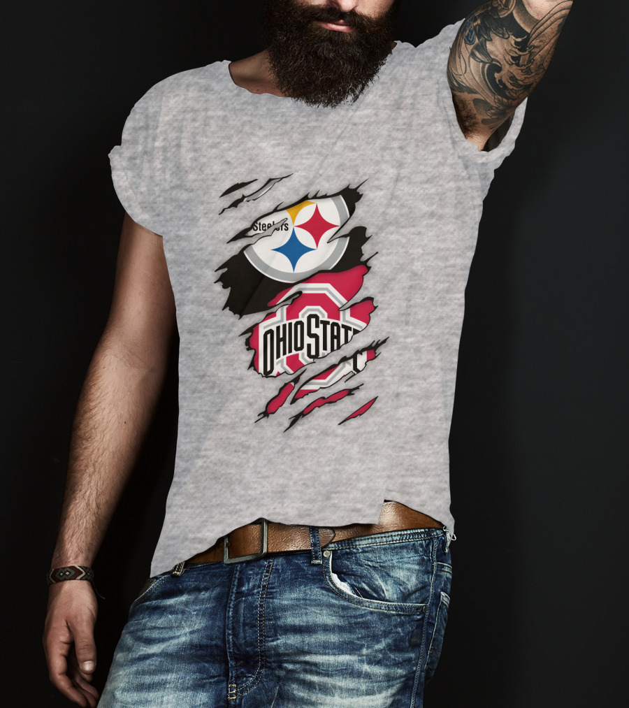 Ohio State Buckeyes Steelers Rip T-Shirt