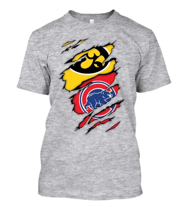 Chicago Cubs Iowa Hawkeyes Mashup T-Shirt