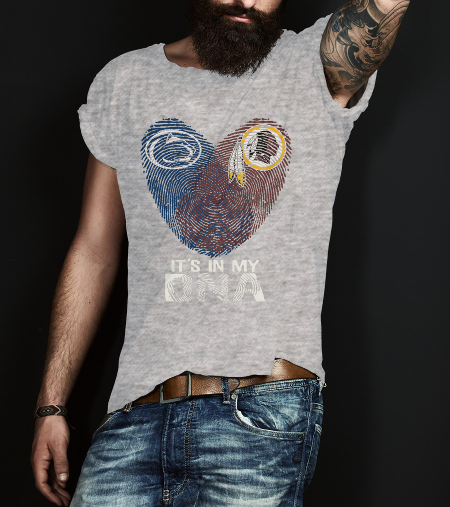 Penn State Nittany Lions Washington Redskins It's In My Dna T-Shirt
