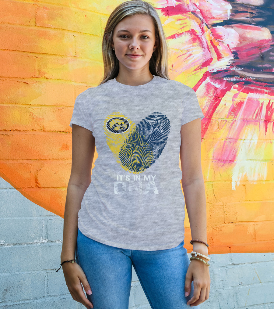 Dallas Cowboys Hawkeye It's In My Dna Fingerprint Star T-Shirt