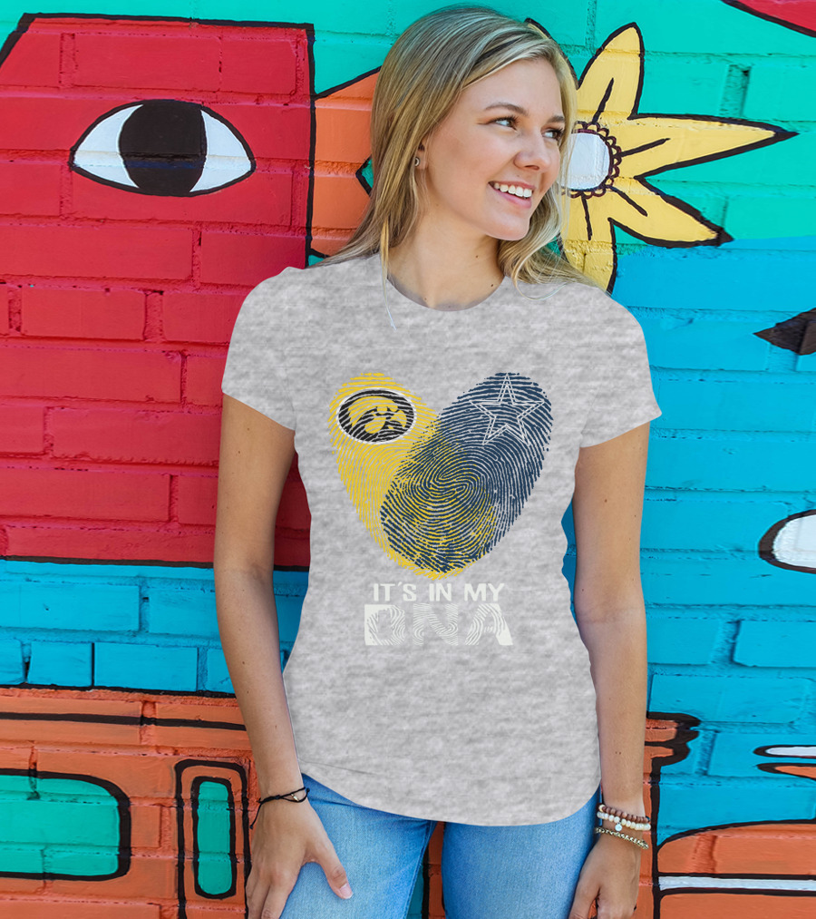 Dallas Cowboys Hawkeye It's In My Dna Fingerprint Star T-Shirt