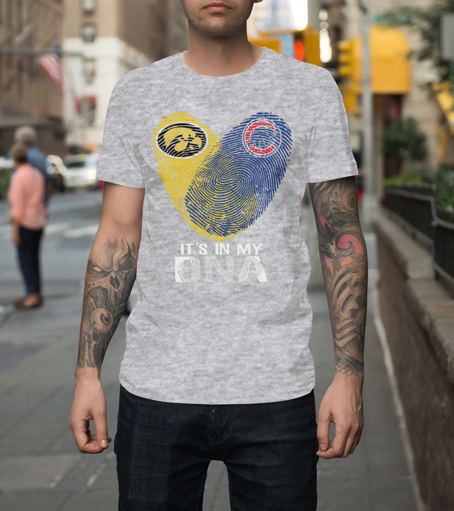 Chicago Cubs Iowa Hawkeyes It's In My DNA T-Shirt