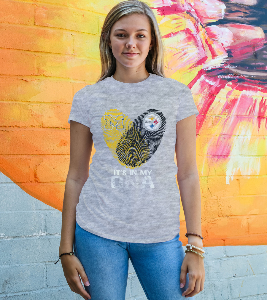 Pittsburgh Steelers Michigan It's In My Dna T-Shirt