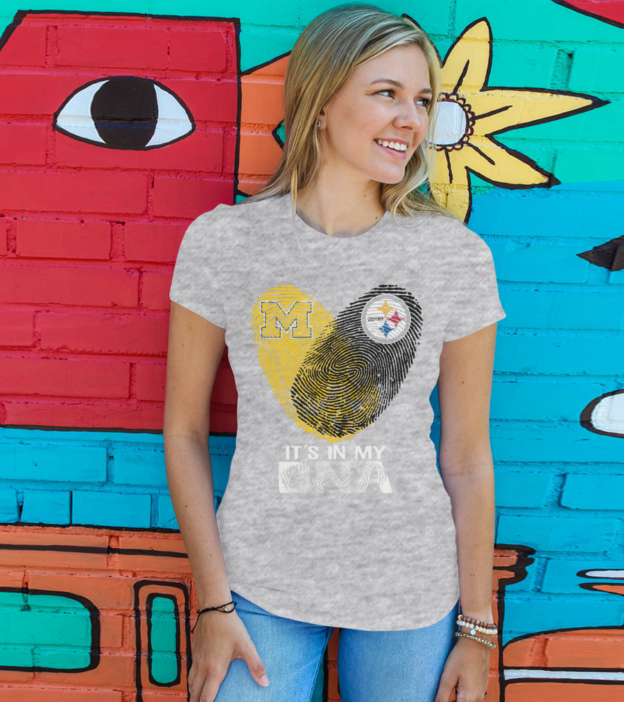 Pittsburgh Steelers Michigan It's In My Dna T-Shirt