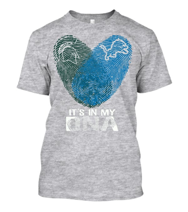 Detroit Lions Michigan State It's In My Dna T-Shirt