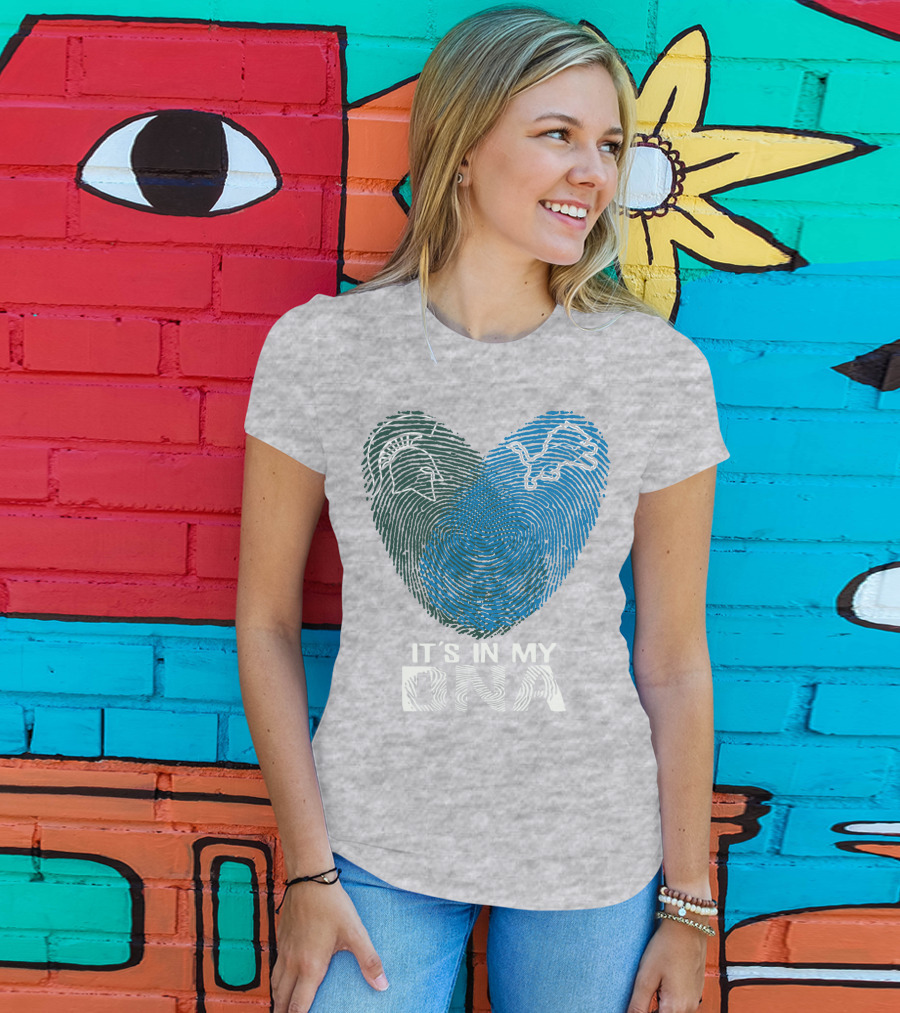 Detroit Lions Michigan State It's In My Dna T-Shirt