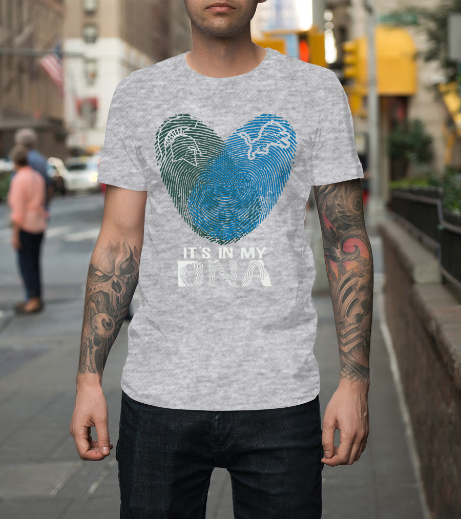 Detroit Lions Michigan State It's In My Dna T-Shirt