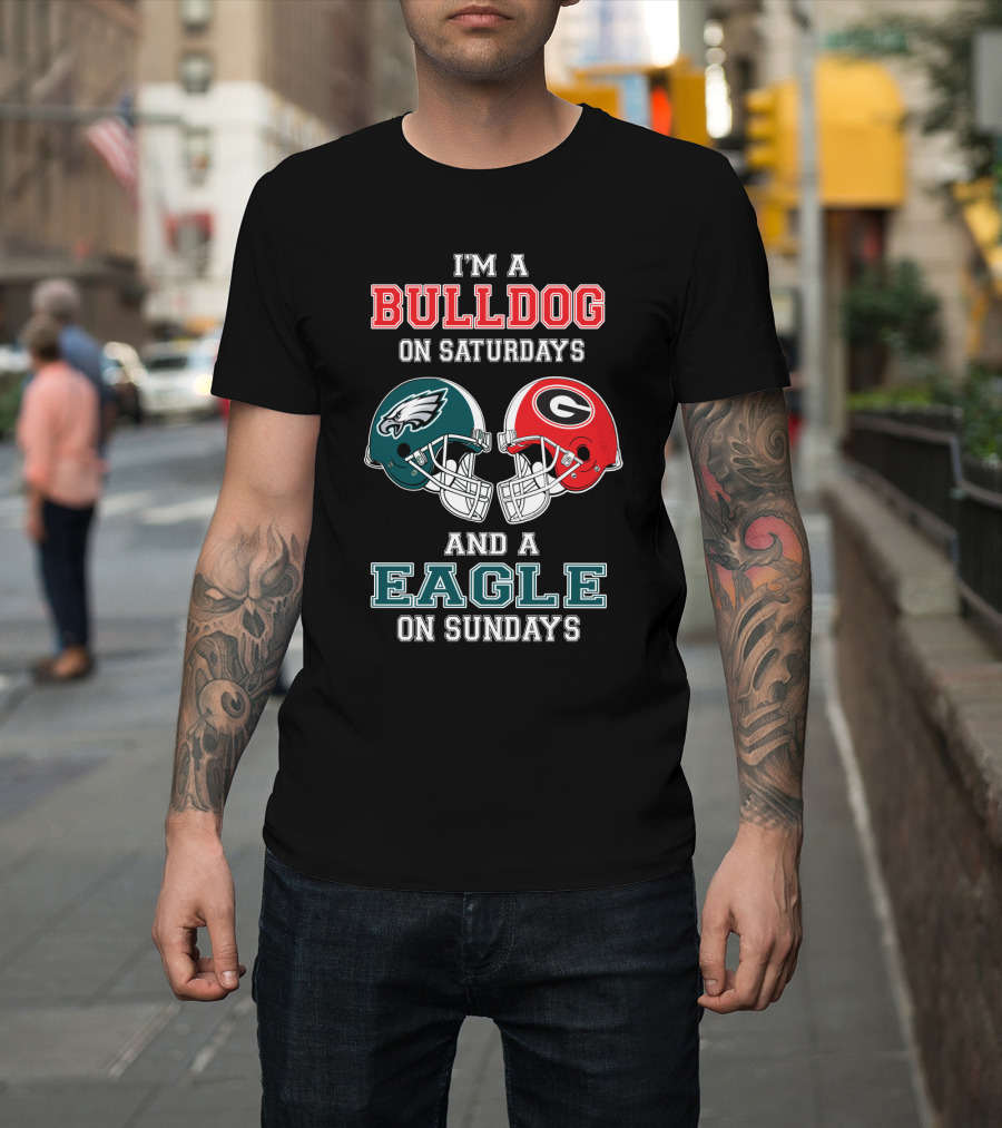 I'm A Bulldog On Saturdays And A Eagle On Sundays T-Shirt