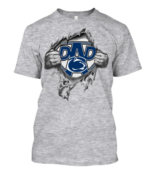 Penn State Nittany Lions Dad Super Dad Print T-Shirt