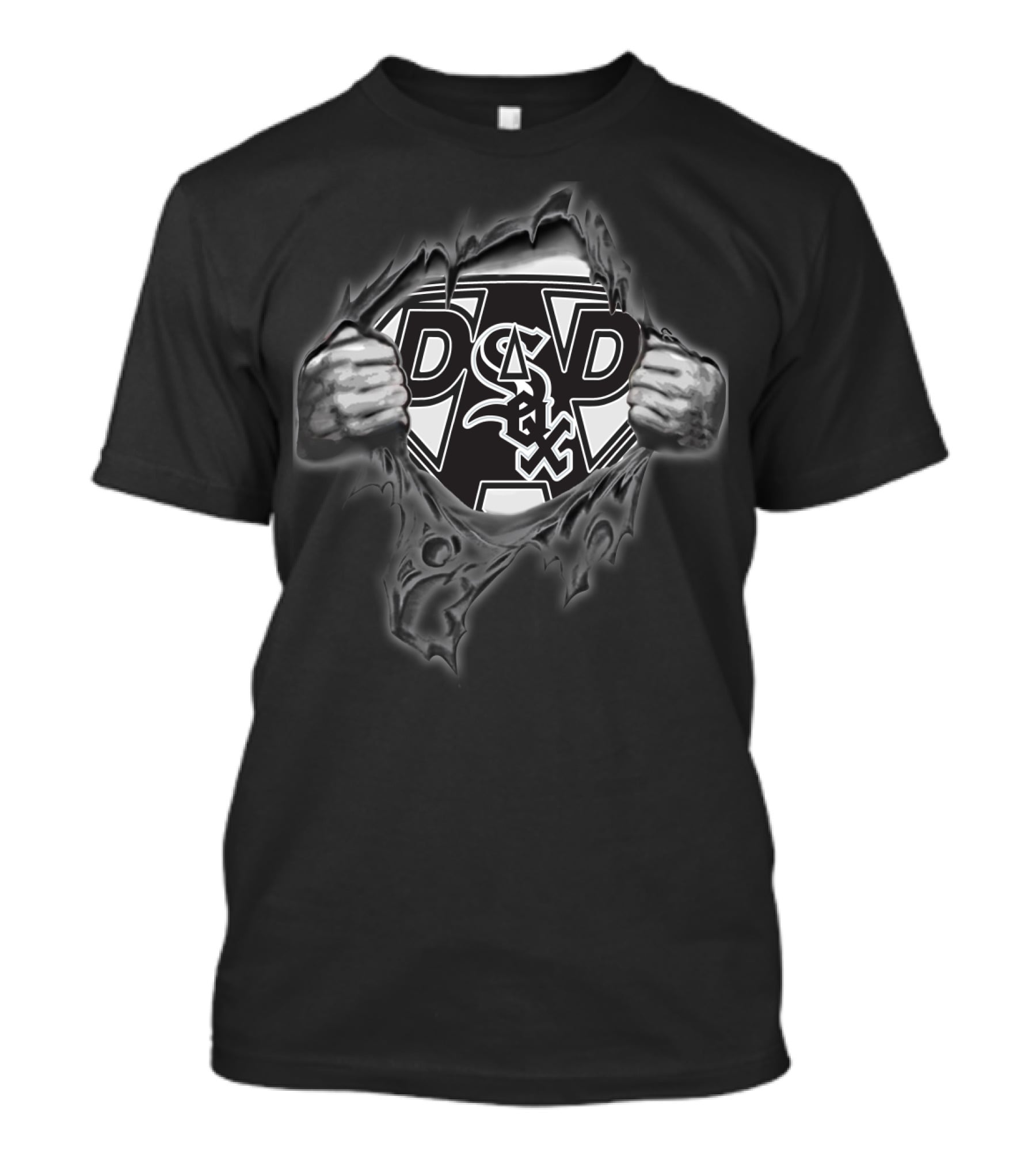Chicago White Sox Dad Emblem Rip T-Shirt