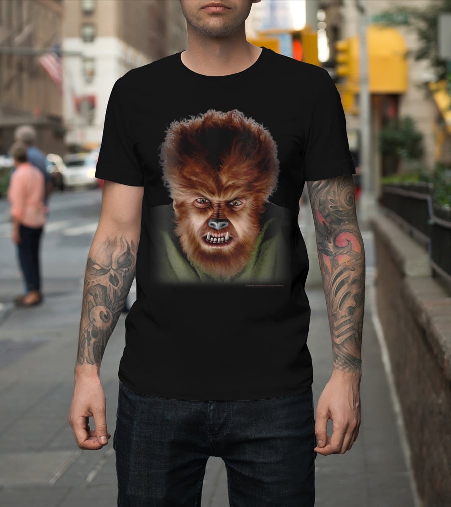 Universal Monsters The Wolf Man Classic Face T-Shirt